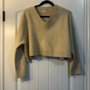 Camel Crop Sweater
